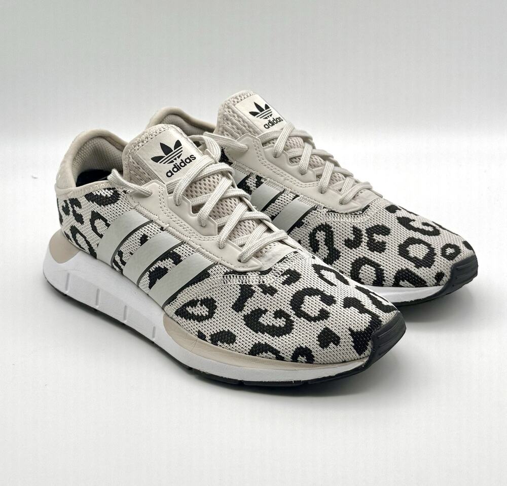 Adidas Swift Run X Leopard Silvery Gray Leopard Shoe Women's Size US 9.5 EU42